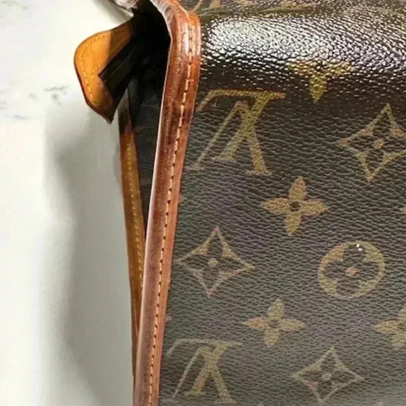 LOUIS VUITTON Popincourt Haut Shoulder Bag Monogram Leather Brown + COA - Picture 12 of 16